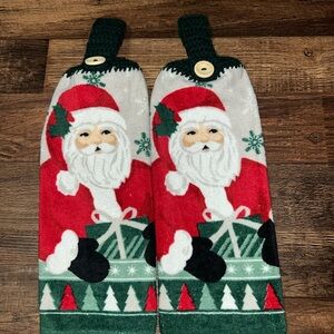 Santa Christmas Hanging Kitchen Towels